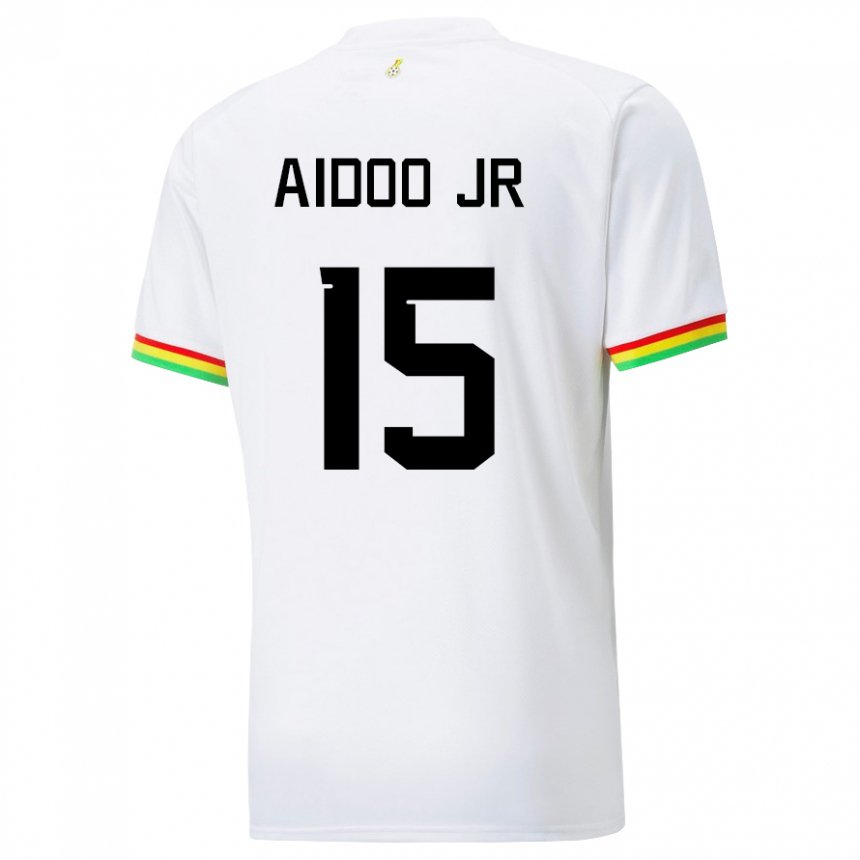 Pánské Ghanská Joseph Aidoo #15 Bílý Domů Hráčské Dresy 22-24 Dres