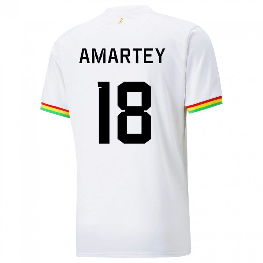 Pánské Ghanská Daniel Amartey #18 Bílý Domů Hráčské Dresy 22-24 Dres