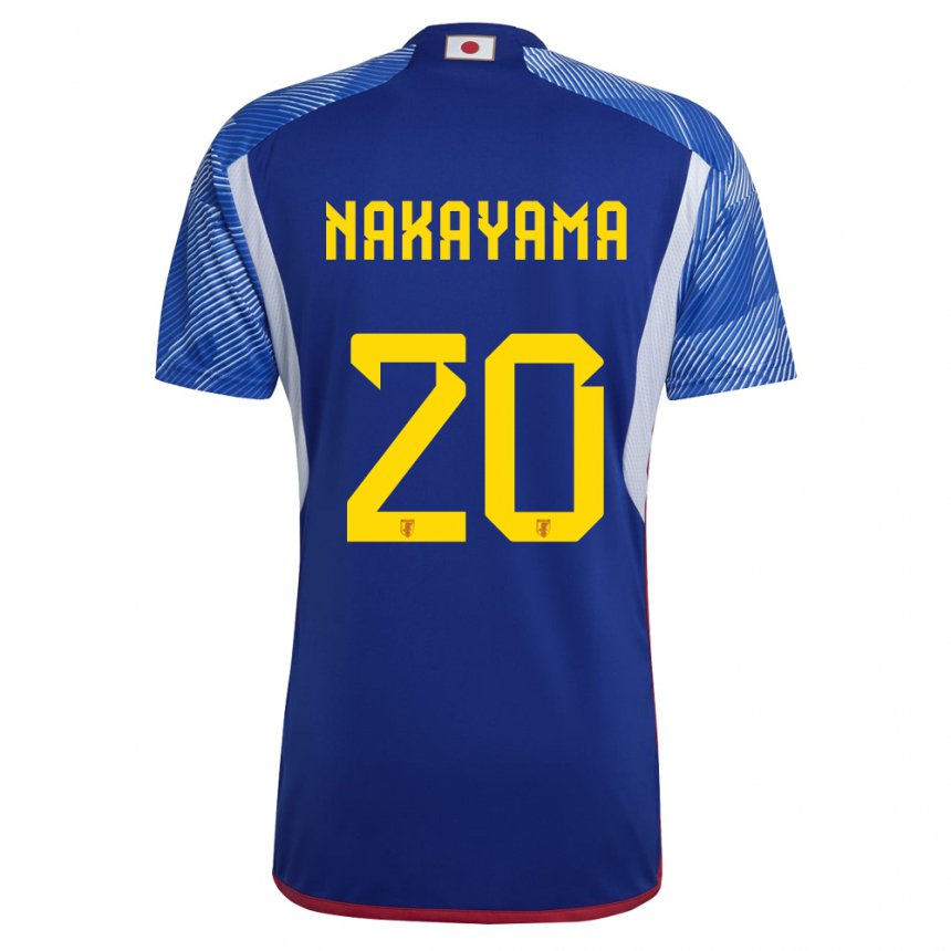Pánské Japonská Yuta Nakayama #20 Královská Modrá Domů Hráčské Dresy 22-24 Dres