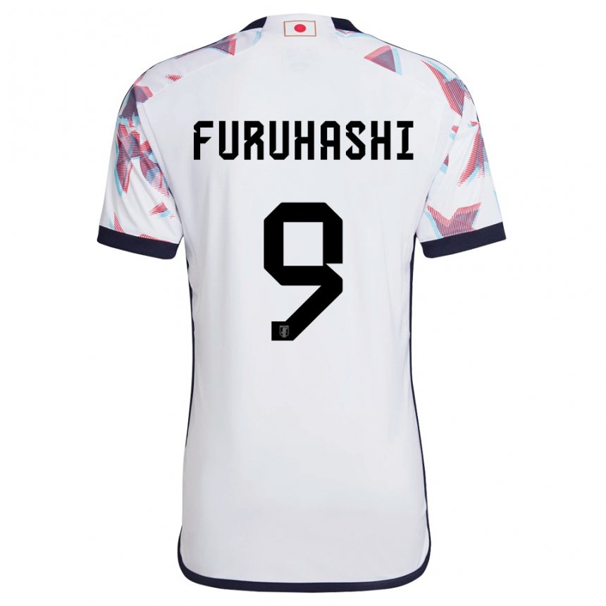 Pánské Japonská Kyogo Furuhashi #9 Bílý Daleko Hráčské Dresy 22-24 Dres