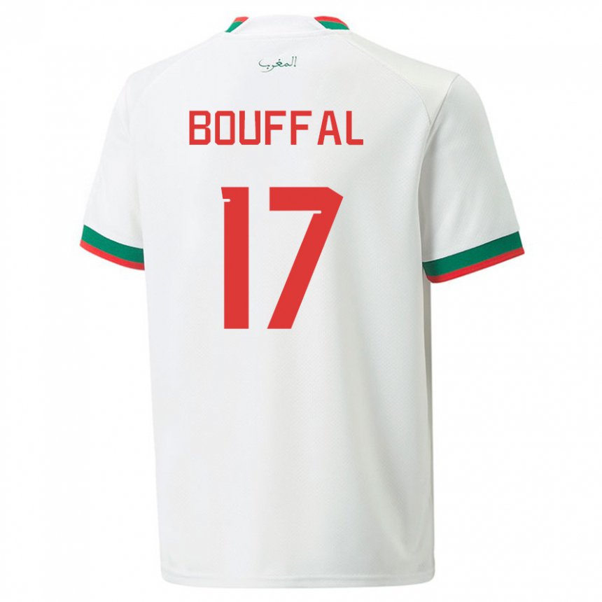 Pánské Marocká Soufiane Bouffal #17 Bílý Daleko Hráčské Dresy 22-24 Dres