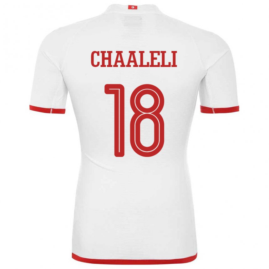 Pánské Tuniská Ghaliene Chaaleli #18 Bílý Daleko Hráčské Dresy 22-24 Dres