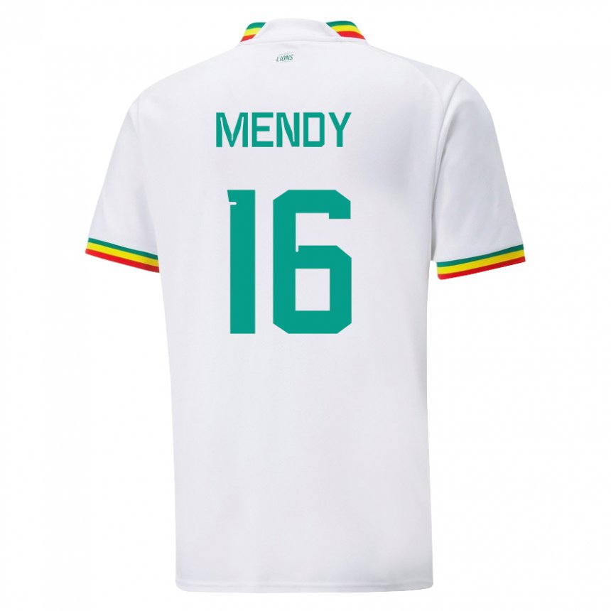 Dámské Senegalská Edouard Mendy #16 Bílý Domů Hráčské Dresy 22-24 Dres