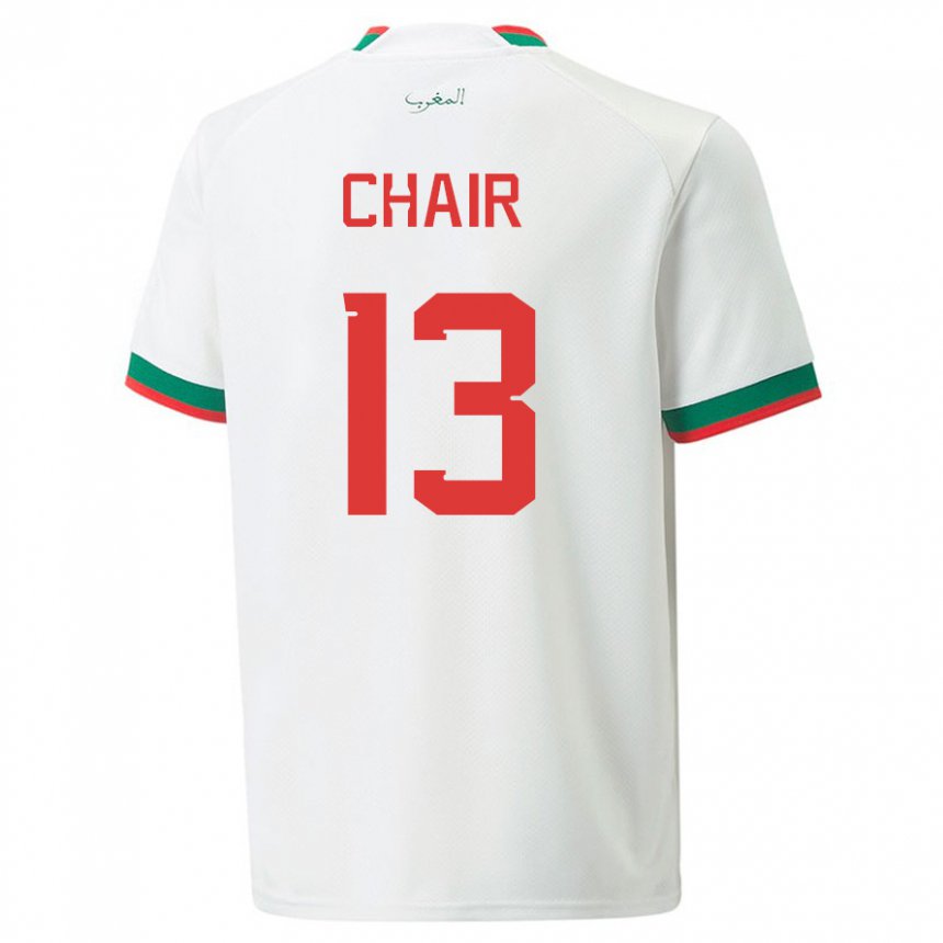 Dámské Marocká Iliass Chair #13 Bílý Daleko Hráčské Dresy 22-24 Dres