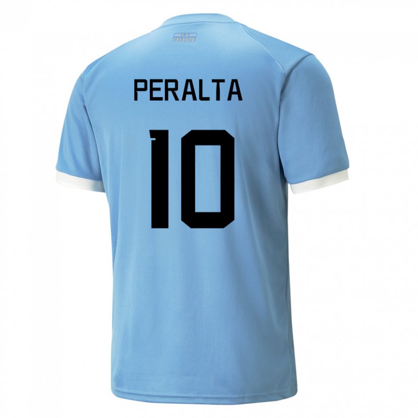 Pánské Uruguayská Mateo Peralta #10 Modrý Domů Hráčské Dresy 22-24 Dres