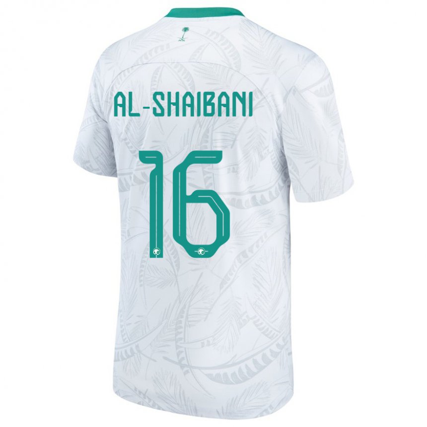 Pánské Saúdskoarabská Asrar Al Shaibani #16 Bílý Domů Hráčské Dresy 22-24 Dres