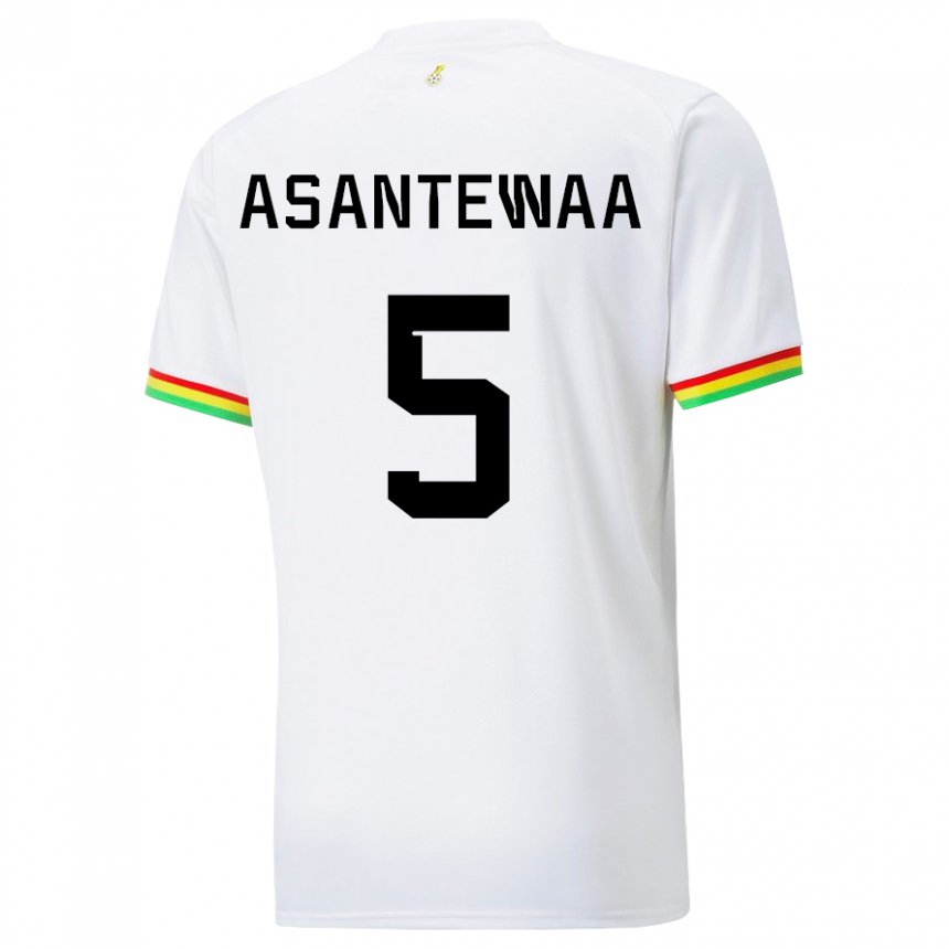 Pánské Ghanská Grace Asantewaa #5 Bílý Domů Hráčské Dresy 22-24 Dres