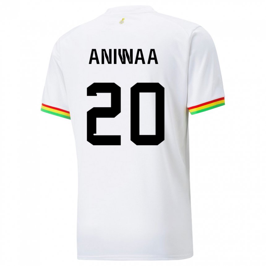 Pánské Ghanská Louisa Aniwaa #20 Bílý Domů Hráčské Dresy 22-24 Dres