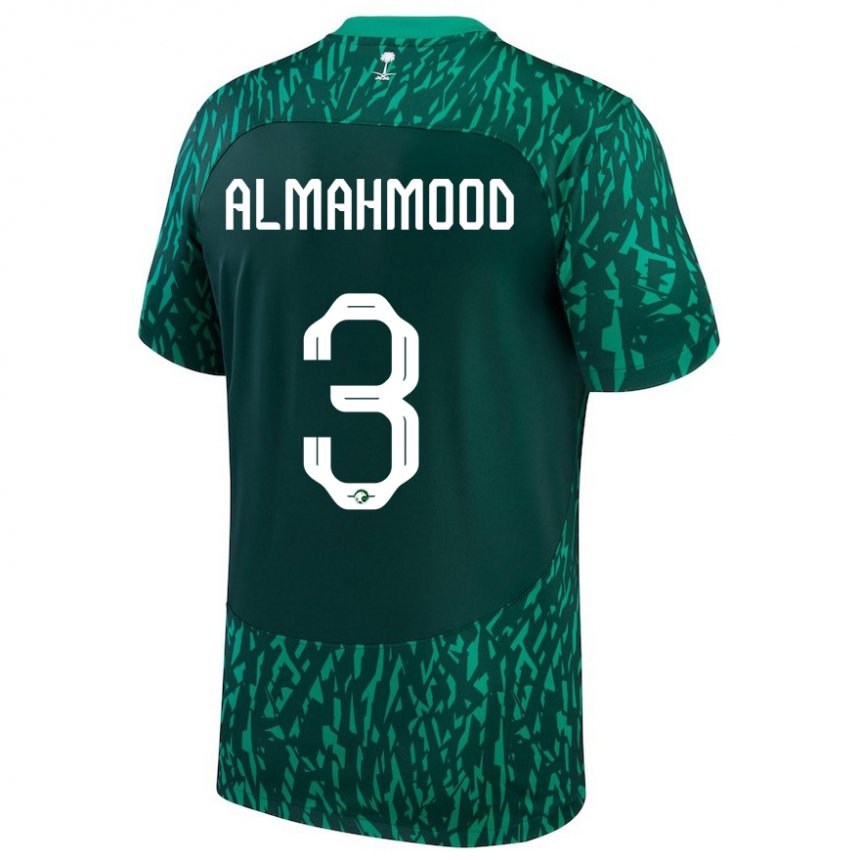 Pánské Saúdskoarabská Mohammed Almahmood #3 Tmavozelený Daleko Hráčské Dresy 22-24 Dres