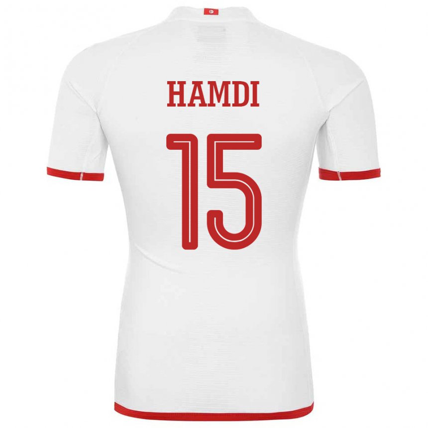 Pánské Tuniská Hanna Hamdi #15 Bílý Daleko Hráčské Dresy 22-24 Dres