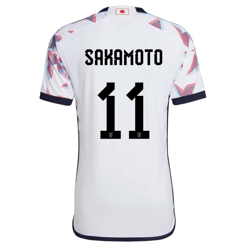 Pánské Japonská Isa Sakamoto #11 Bílý Daleko Hráčské Dresy 22-24 Dres