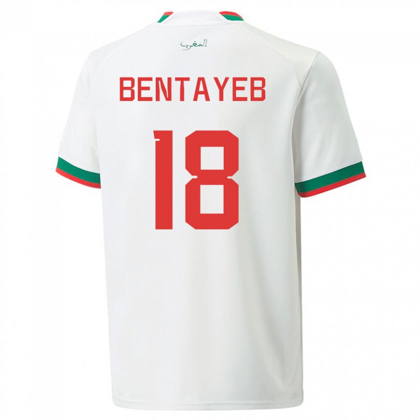 Pánské Marocká Tawfik Bentayeb #18 Bílý Daleko Hráčské Dresy 22-24 Dres