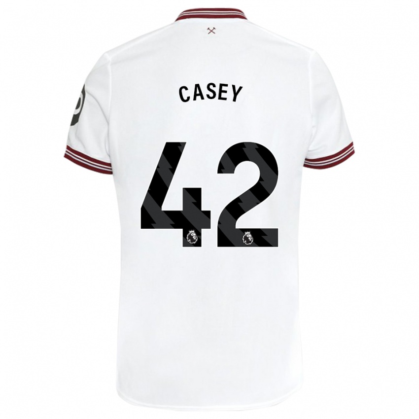 Dětské Kaelan Casey #42 Bílý Daleko Hráčské Dresy 2023/24 Dres
