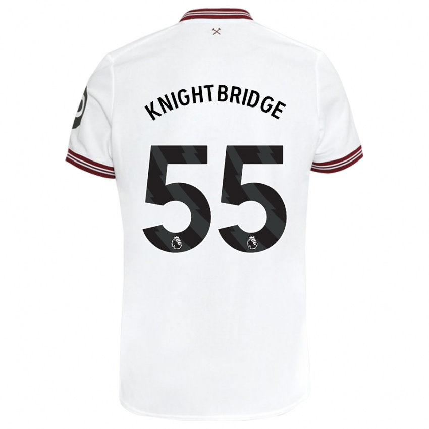 Dětské Jacob Knightbridge #55 Bílý Daleko Hráčské Dresy 2023/24 Dres
