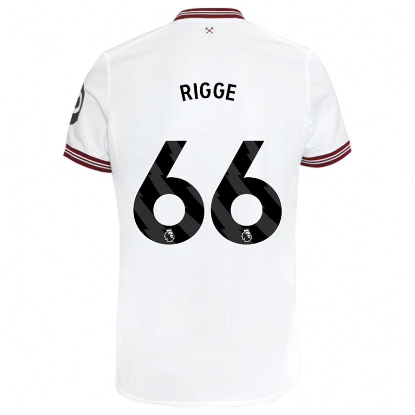 Dětské Daniel Rigge #66 Bílý Daleko Hráčské Dresy 2023/24 Dres