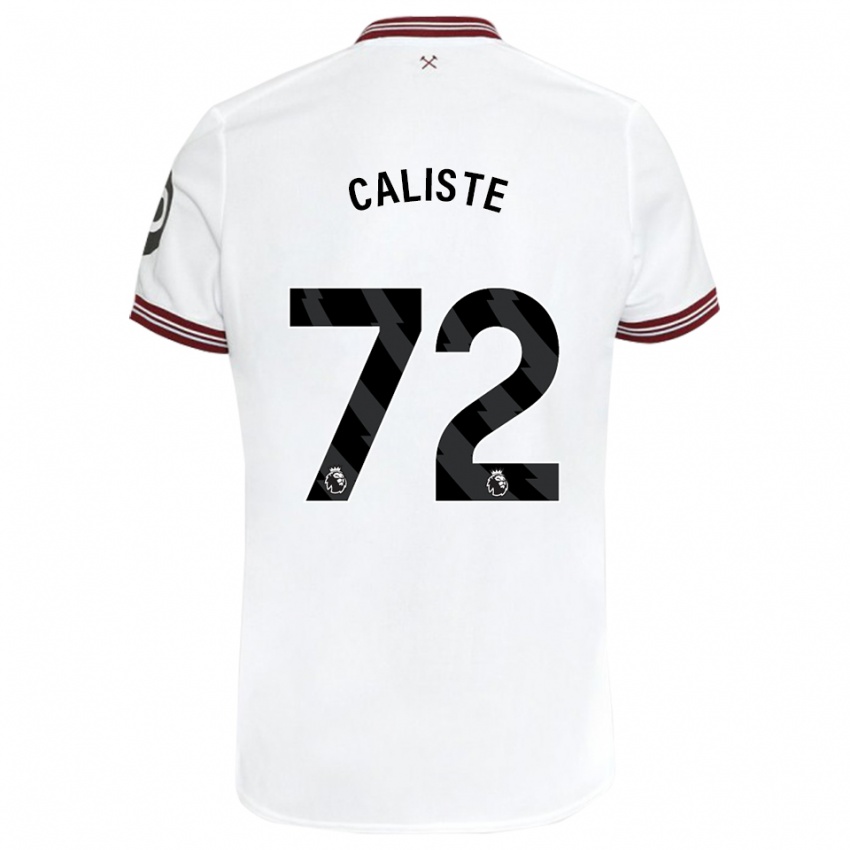 Dětské Gabriel Caliste #72 Bílý Daleko Hráčské Dresy 2023/24 Dres