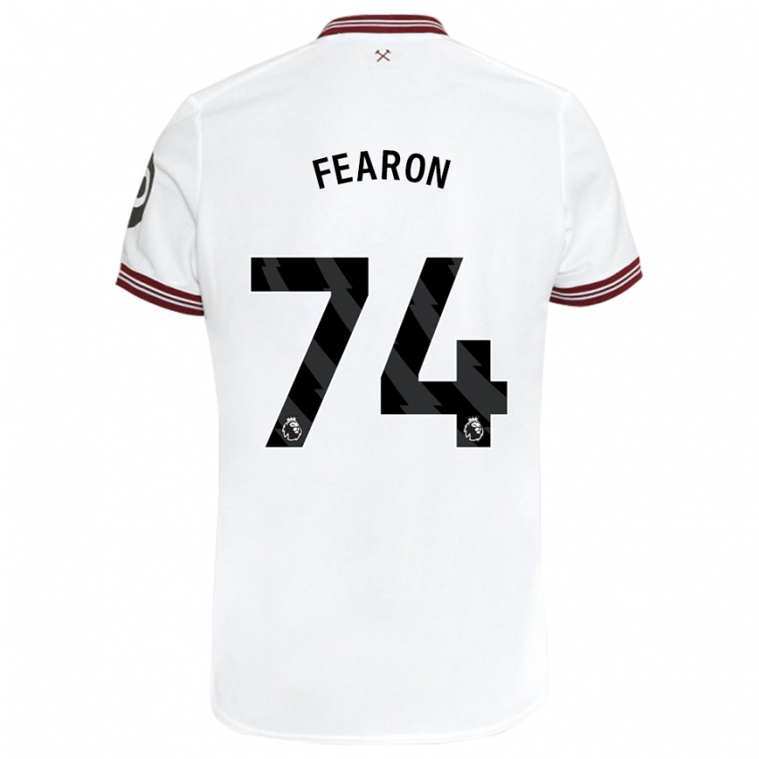 Dětské Preston Fearon #74 Bílý Daleko Hráčské Dresy 2023/24 Dres
