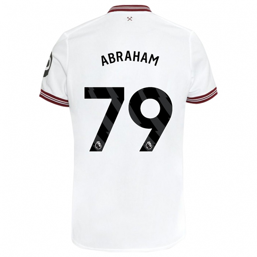 Dětské Dondre Abraham #79 Bílý Daleko Hráčské Dresy 2023/24 Dres