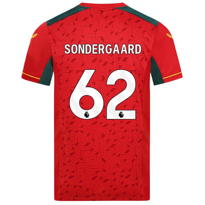 Dětské Andreas Sondergaard #62 Červené Daleko Hráčské Dresy 2023/24 Dres
