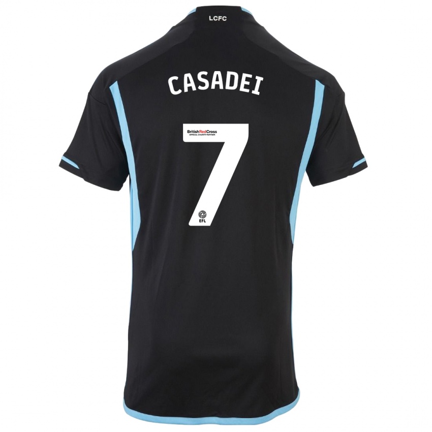 Dětské Cesare Casadei #7 Černá Daleko Hráčské Dresy 2023/24 Dres