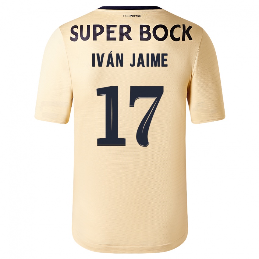 Dětské Iván Jaime #17 Béžovo-Zlatá Daleko Hráčské Dresy 2023/24 Dres