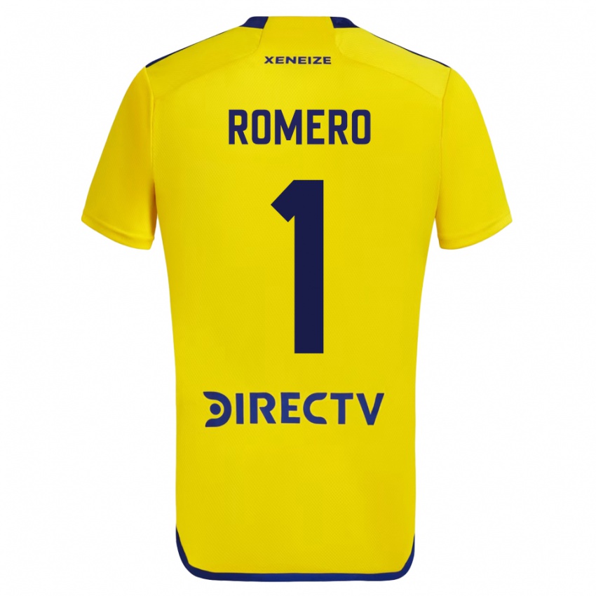 Dětské Sergio Romero #1 Žlutá Daleko Hráčské Dresy 2023/24 Dres