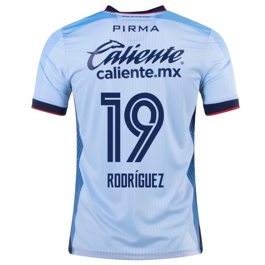 Dětské Carlos Rodríguez #19 Modrá Obloha Daleko Hráčské Dresy 2023/24 Dres