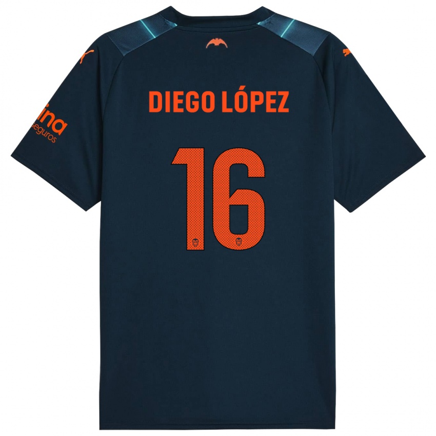 Pánské Diego Lopez #16 Mořská Modrá Daleko Hráčské Dresy 2023/24 Dres