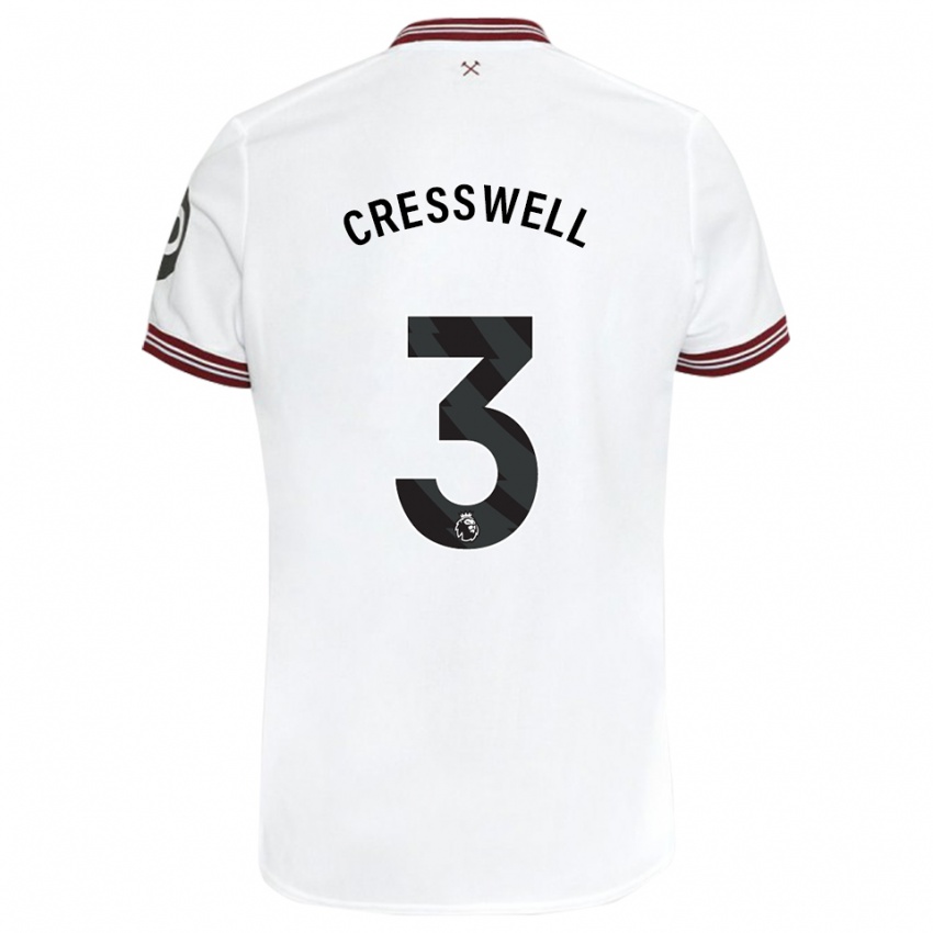Dámské Aaron Cresswell #3 Bílý Daleko Hráčské Dresy 2023/24 Dres