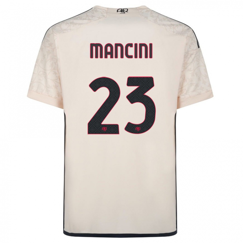 Dámské Gianluca Mancini #23 Špinavě Bílá Daleko Hráčské Dresy 2023/24 Dres
