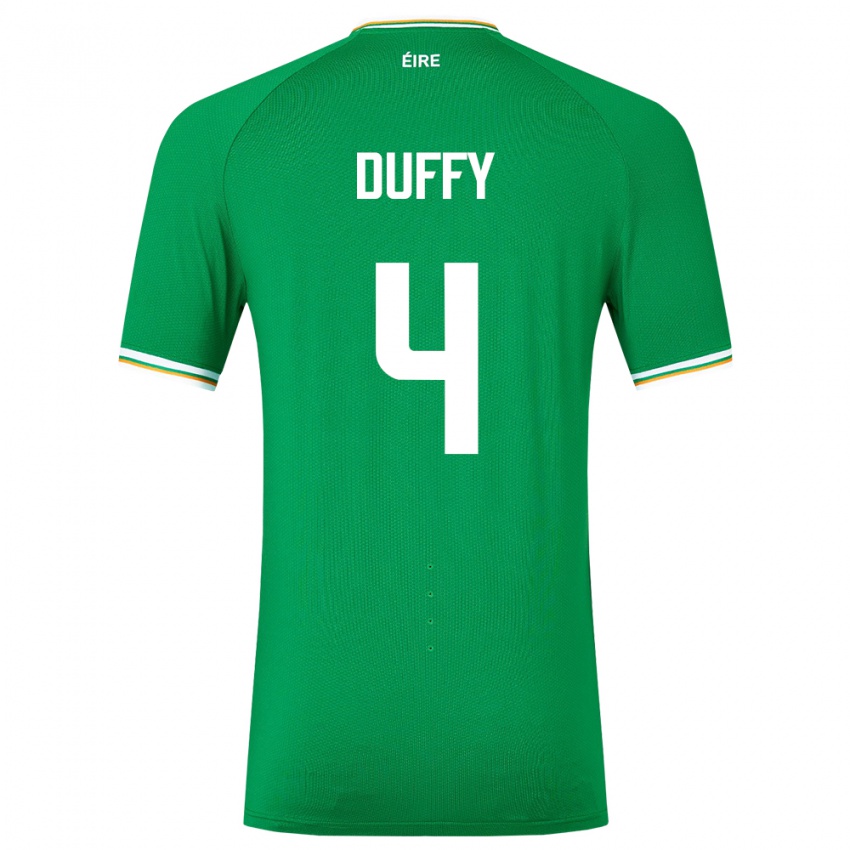 Dětské Irsko Shane Duffy #4 Zelená Domů Hráčské Dresy 24-26 Dres