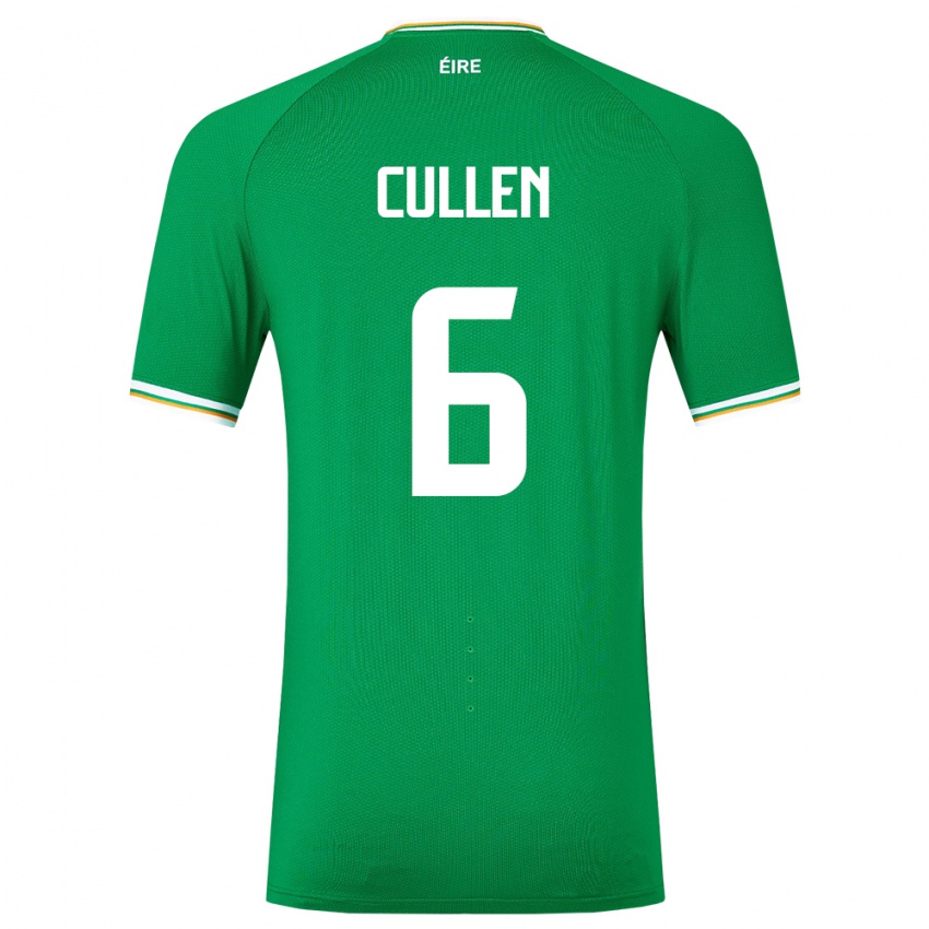 Dětské Irsko Josh Cullen #6 Zelená Domů Hráčské Dresy 24-26 Dres