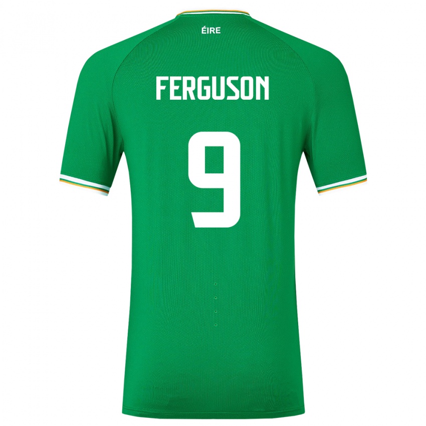 Dětské Irsko Evan Ferguson #9 Zelená Domů Hráčské Dresy 24-26 Dres