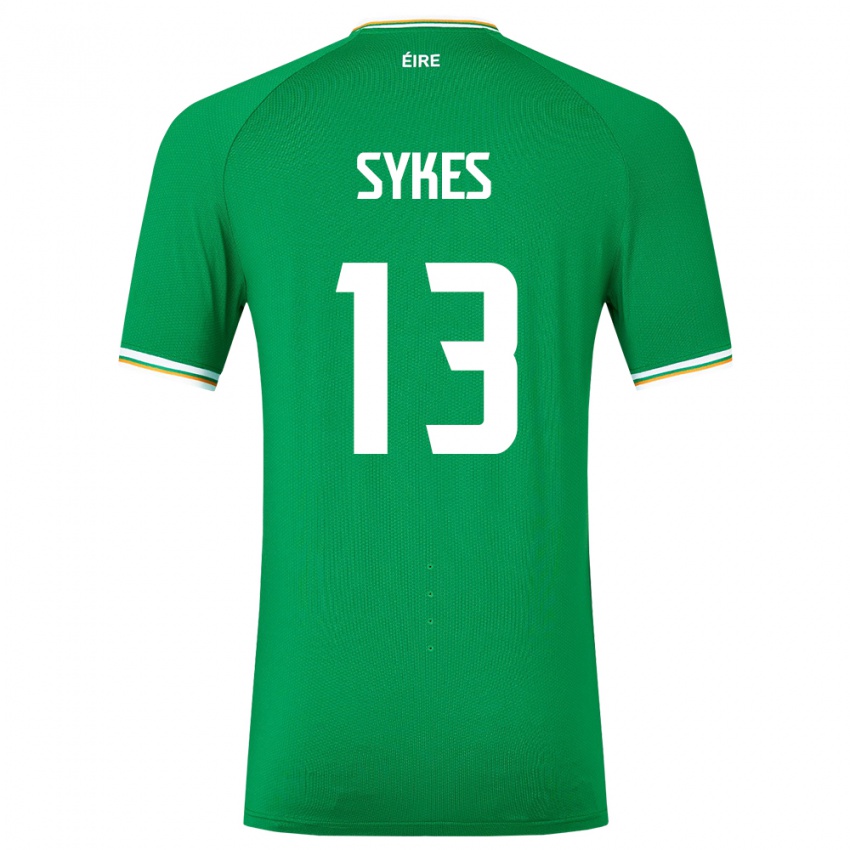 Dětské Irsko Mark Sykes #13 Zelená Domů Hráčské Dresy 24-26 Dres