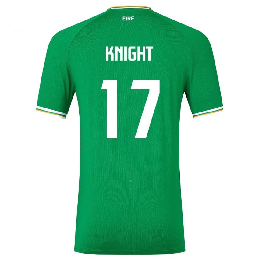 Dětské Irsko Jason Knight #17 Zelená Domů Hráčské Dresy 24-26 Dres
