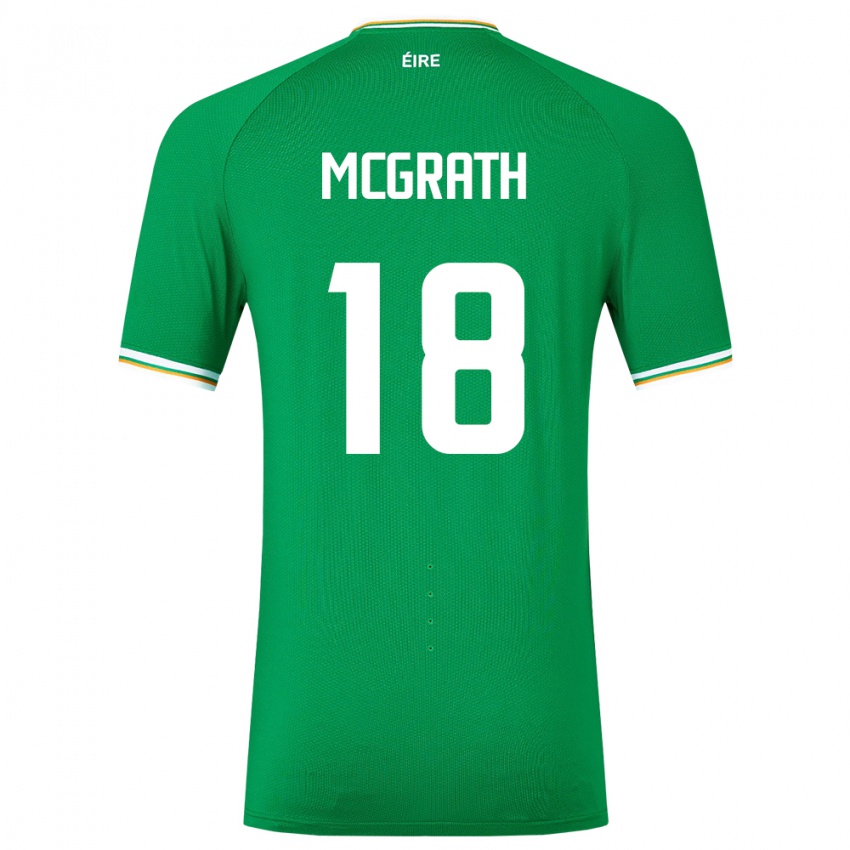 Dětské Irsko Jamie Mcgrath #18 Zelená Domů Hráčské Dresy 24-26 Dres