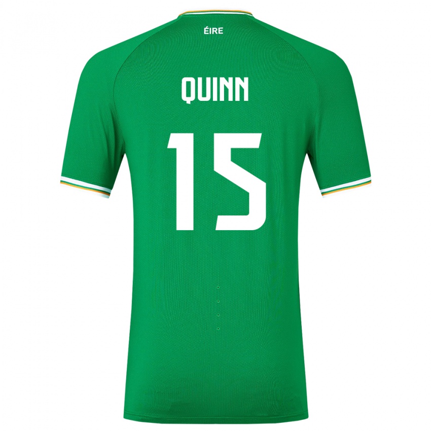 Dětské Irsko Lucy Quinn #15 Zelená Domů Hráčské Dresy 24-26 Dres