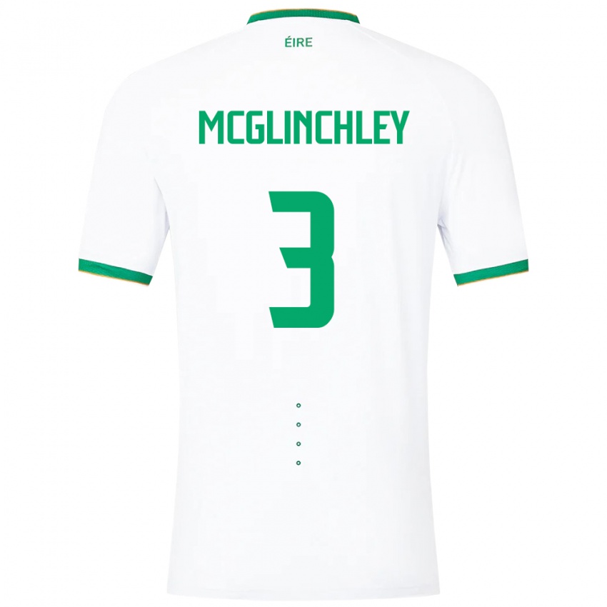Dětské Irsko Harry Mcglinchley #3 Bílý Daleko Hráčské Dresy 24-26 Dres