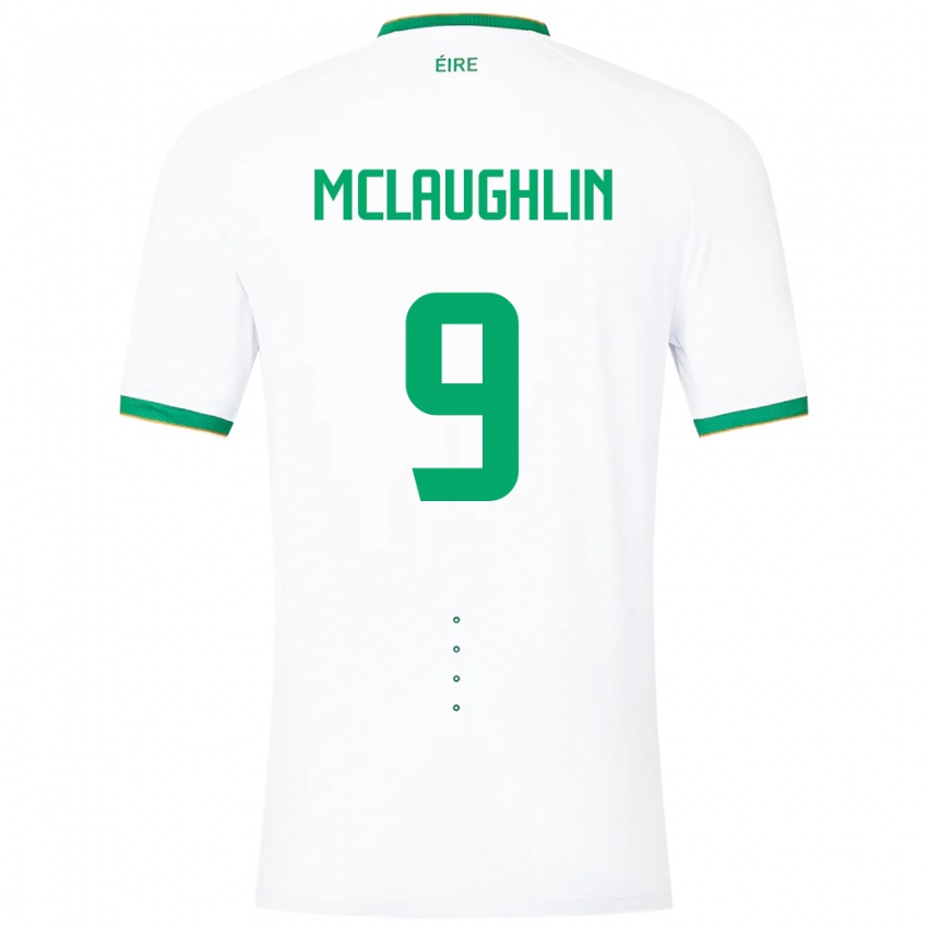 Dětské Irsko Erin Mclaughlin #9 Bílý Daleko Hráčské Dresy 24-26 Dres