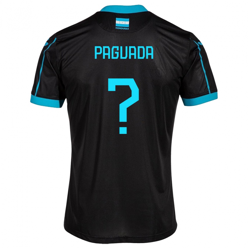Dětské Honduras Didier Paguada #0 Černá Daleko Hráčské Dresy 24-26 Dres