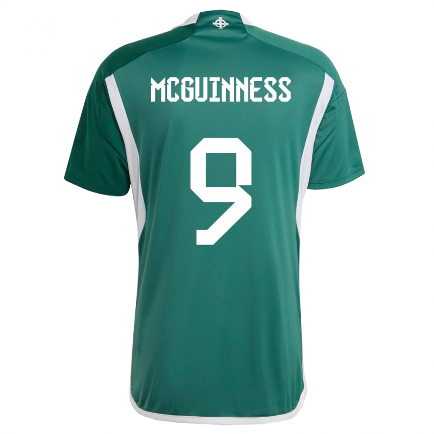 Pánské Severní Irsko Kirsty Mcguinness #9 Zelená Domů Hráčské Dresy 24-26 Dres
