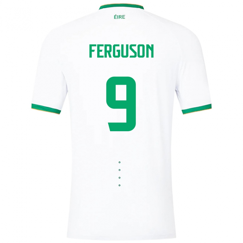 Pánské Irsko Evan Ferguson #9 Bílý Daleko Hráčské Dresy 24-26 Dres