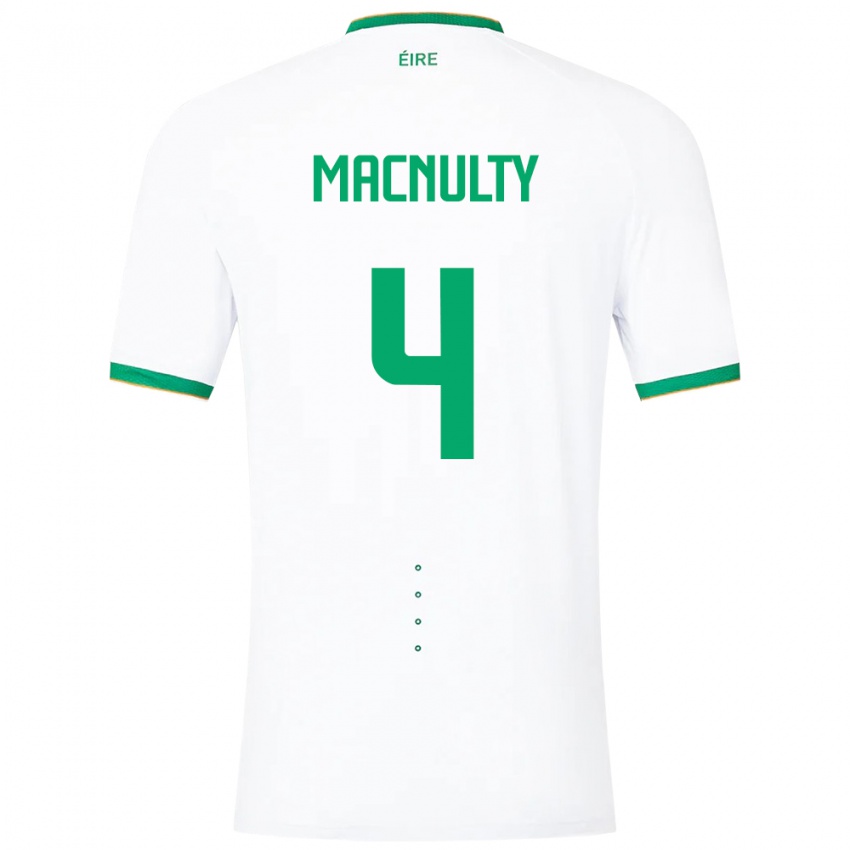 Pánské Irsko Anselmo García Macnulty #4 Bílý Daleko Hráčské Dresy 24-26 Dres