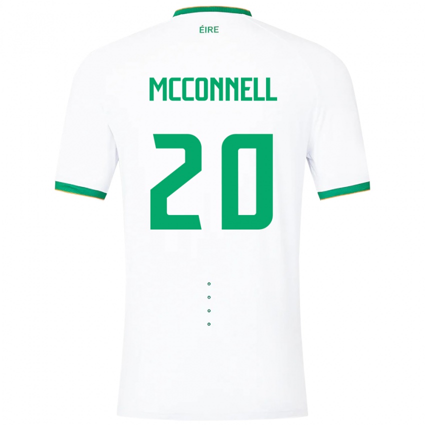 Pánské Irsko Glenn Mcconnell #20 Bílý Daleko Hráčské Dresy 24-26 Dres