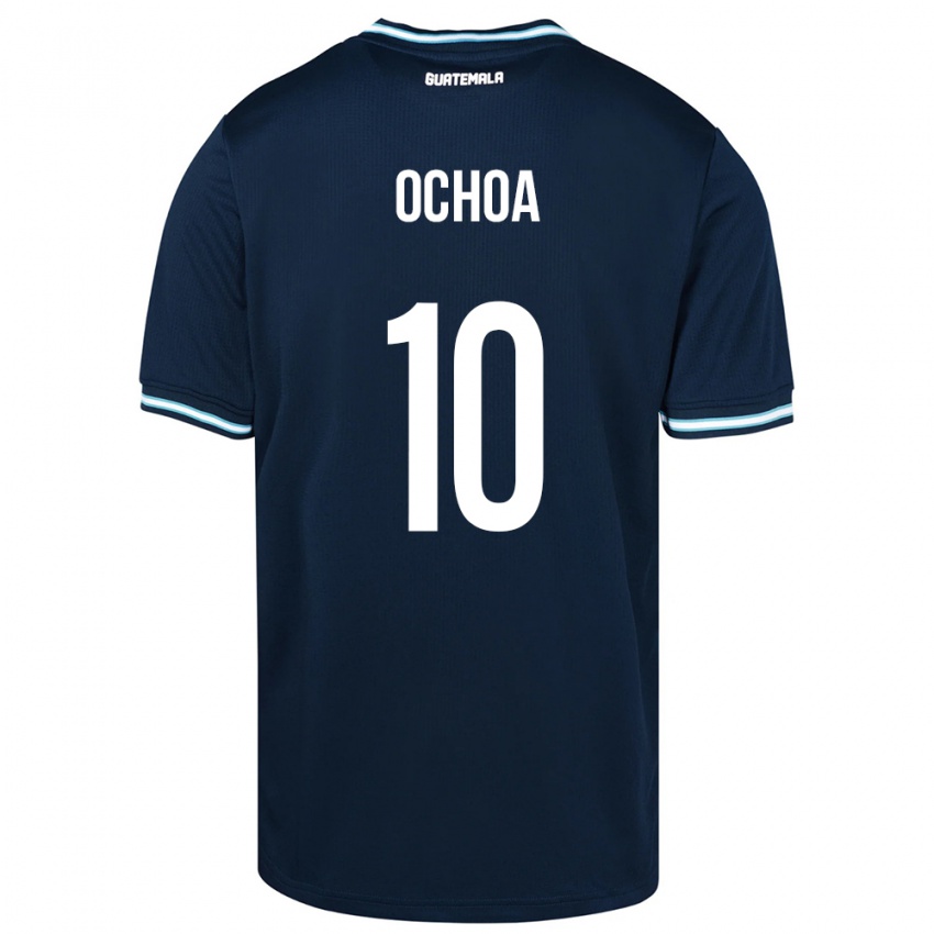 Pánské Guatemala José Ochoa #10 Modrý Daleko Hráčské Dresy 24-26 Dres