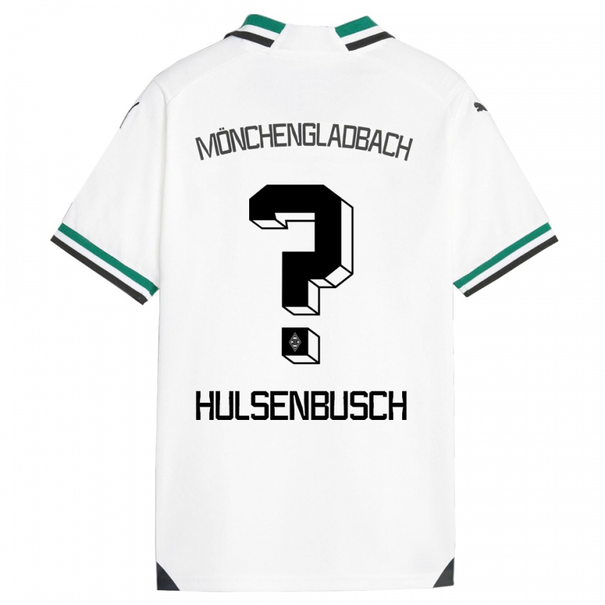 Dětské Daniel Hülsenbusch #0 Bílá Zelená Domů Hráčské Dresy 2023/24 Dres