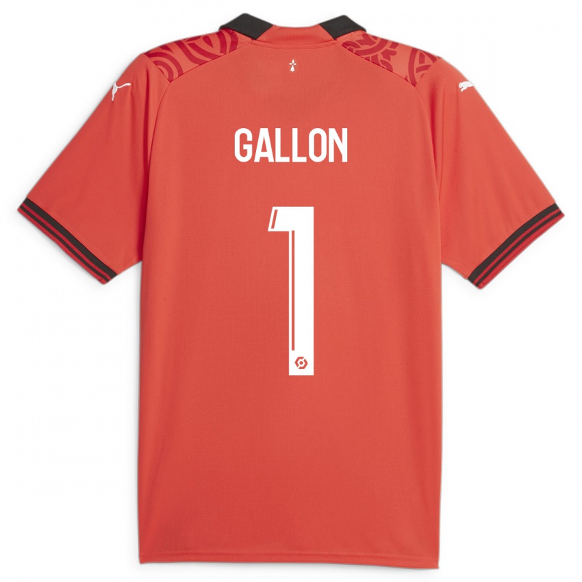 Dětské Gauthier Gallon #1 Červené Domů Hráčské Dresy 2023/24 Dres