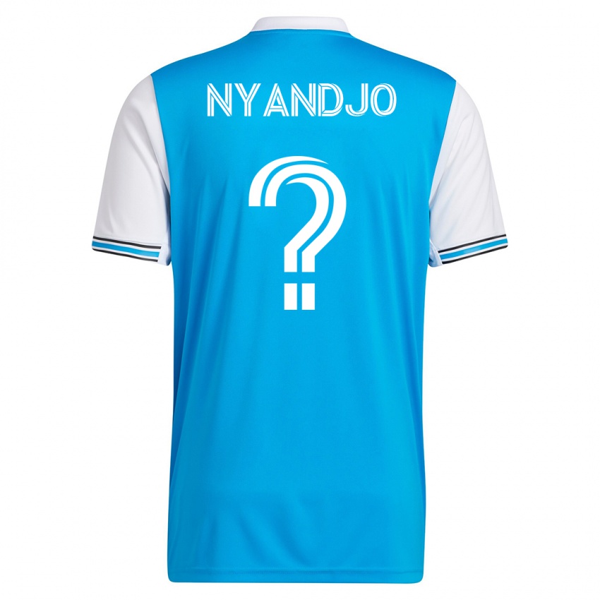 Dětské James Nyandjo #0 Modrý Domů Hráčské Dresy 2023/24 Dres