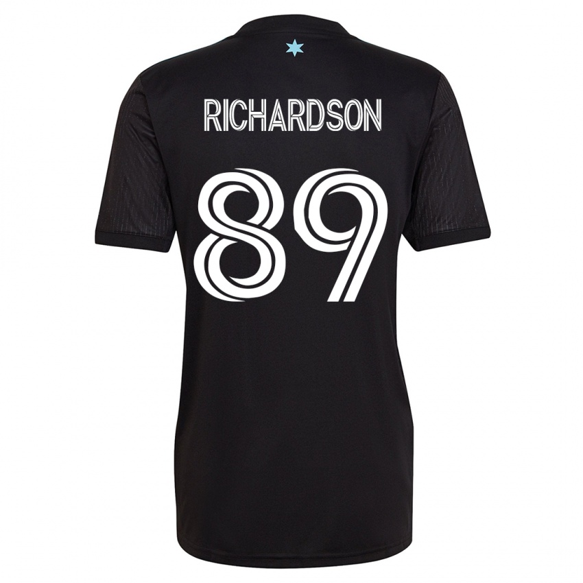 Dětské Nick Richardson #89 Černá Domů Hráčské Dresy 2023/24 Dres