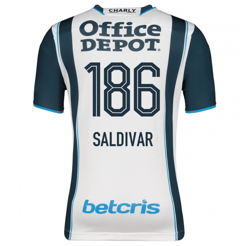 Dětské José Saldívar #186 Námořnictvo Domů Hráčské Dresy 2023/24 Dres